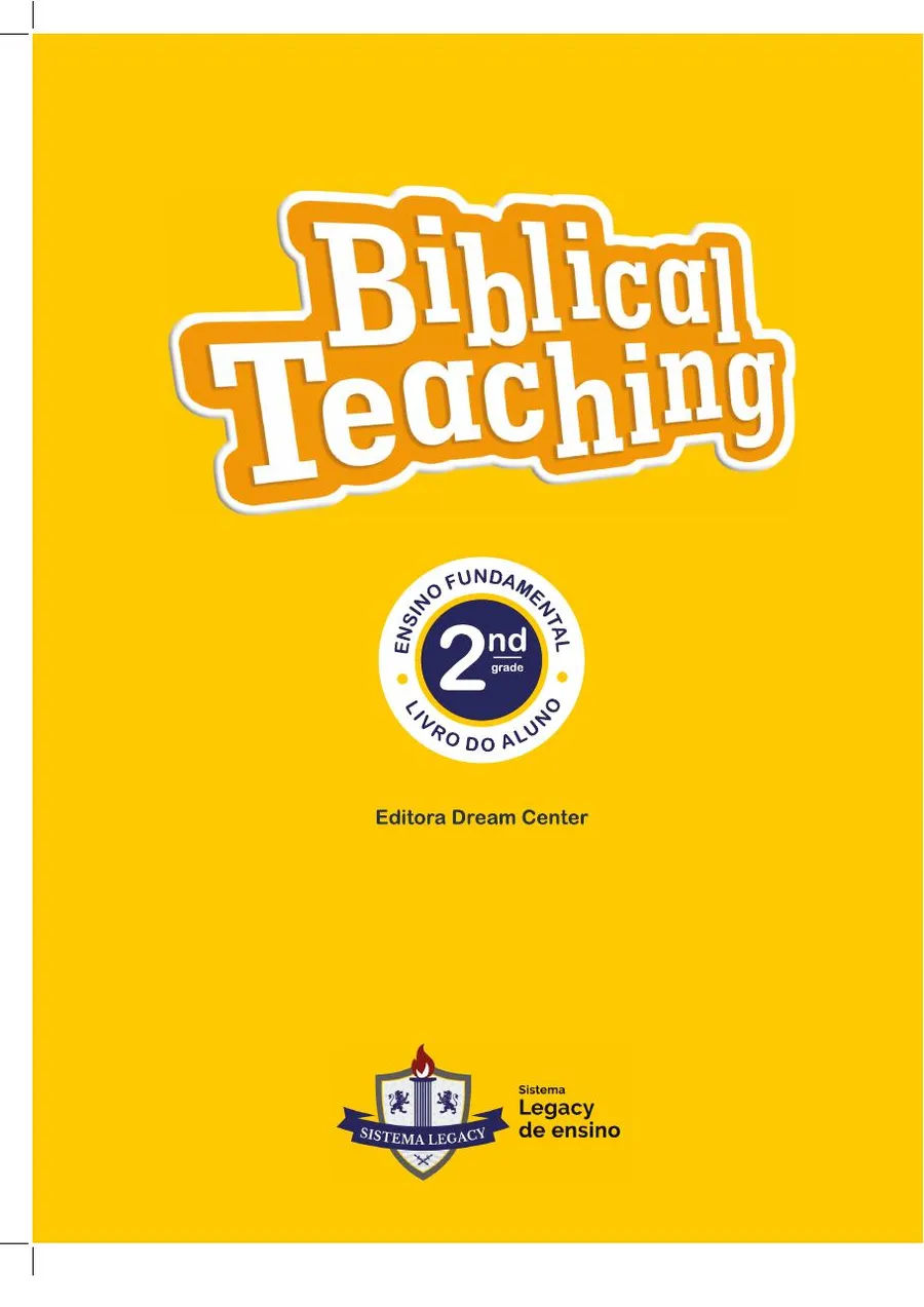 Capa do livro didático Biblical Teaching, 2º ano