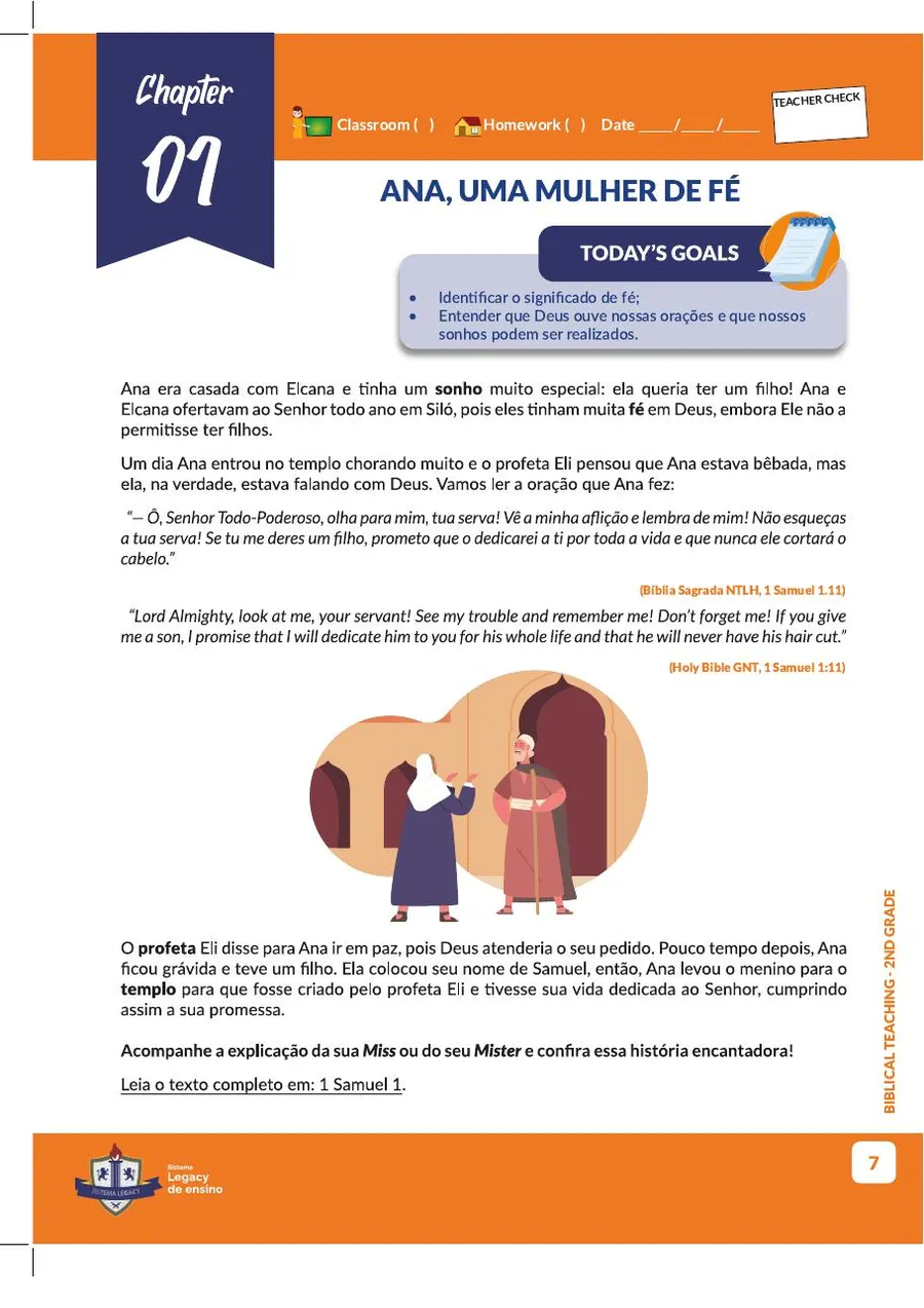 Abertura de capítulo do livro didático Biblical Teaching